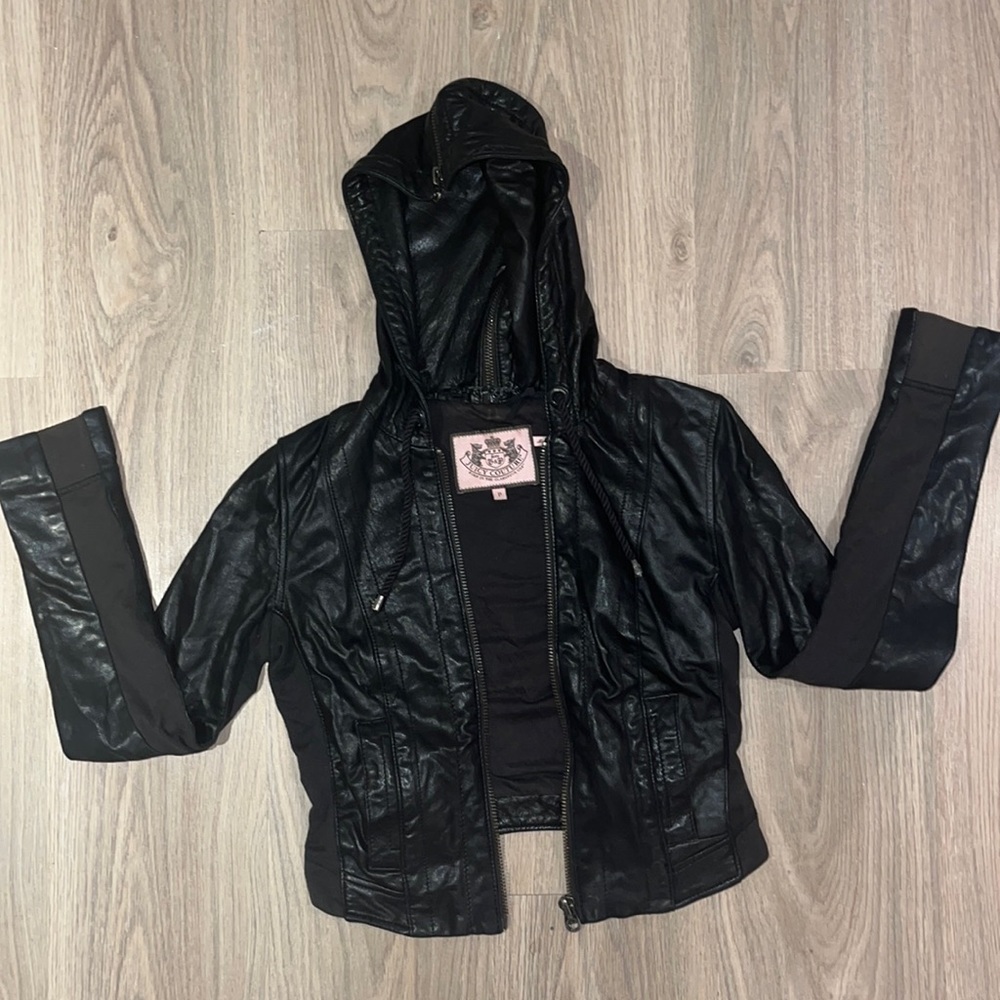 Vintage Juicy Couture Leather Jacket (Size petite)